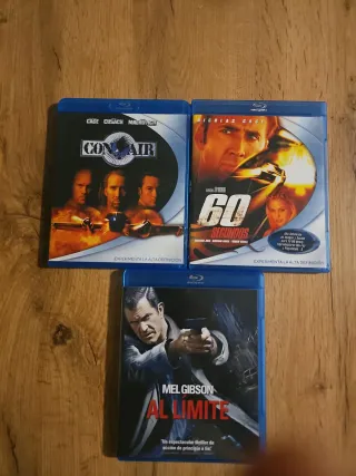 Pack 3 Películas Blu-ray: Con Air, 60 Segundos, Al