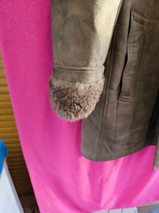 Chaquetón Piel Vuelta Borrego y Ante Talla L 58x87