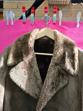 Chaquetón Piel Vuelta Borrego y Ante Talla L 58x87