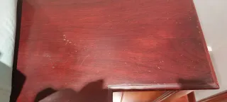 Mueble zapatero de madera caoba