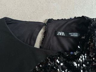 Vestido lentejuelas Zara