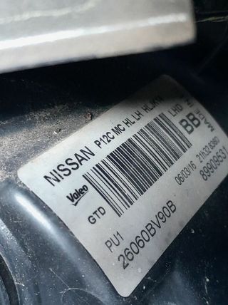 Faro izquierdo nissan 89909531 juke acenta 1146575
