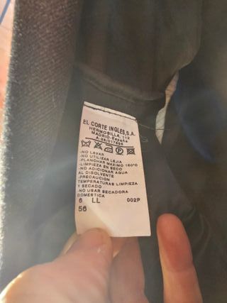 Americana Dustin Gris Marengo 61x86 cm talla 56