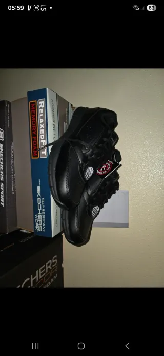 Scarpe Skechers Uomo Nere Taglia 43 Work