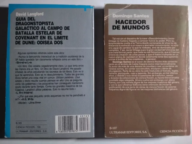 6 LIBROS ULTRAMAR CIENCIA FICCIÓN. DESDE 6€/UN
