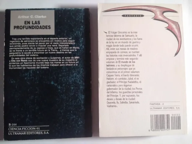 6 LIBROS ULTRAMAR CIENCIA FICCIÓN. DESDE 6€/UN