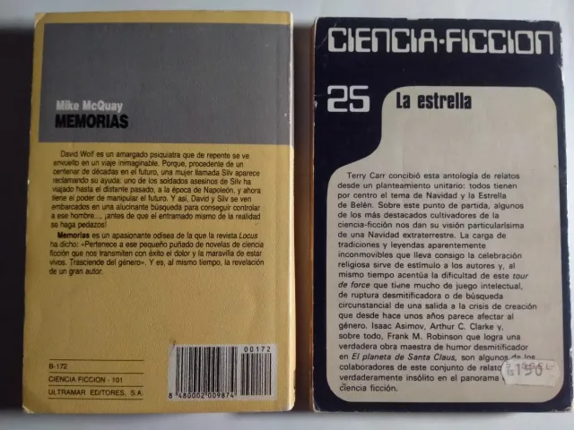 6 LIBROS ULTRAMAR CIENCIA FICCIÓN. DESDE 6€/UN