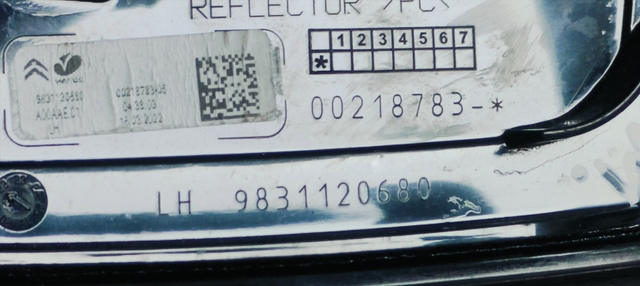 PILOTO TRASERO IZQUIERDO INTERIOR CITROEN C4 BERL