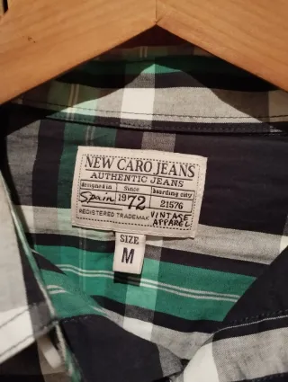 Camisa New Caro cuadros hombre Talla S