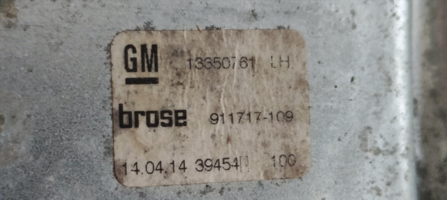 ELEVALUNAS TRASERO IZQUIERDO OPEL ASTRA J LIM. Se