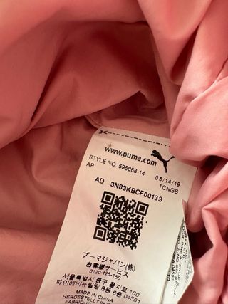 Giubbotto Puma donna rosa trapuntato taglia M