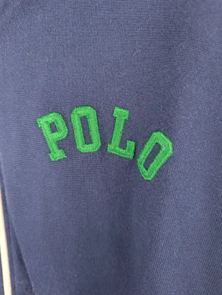 Polo Ralph Lauren Track Jacket Navy Green Logo L