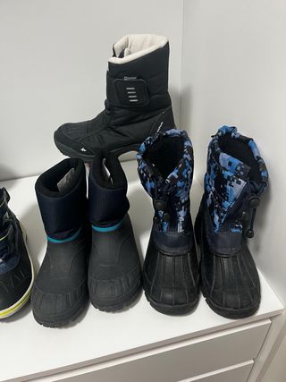 Botas impermeables para invierno.