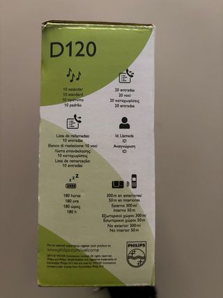 Philips D120 Teléfono Inalámbrico