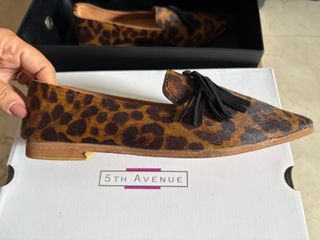 Mocasines de piel leopardo