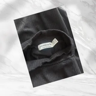 Top Negro Stradivarius Cuello Alto Talla S