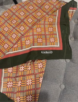Foulard seta Cacharel fantasia a quadri