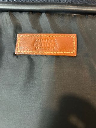 Maletín Ordenador Salvador Bachiller azul/ cuero