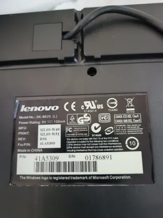 Tastiera gaming Lenovo Nera