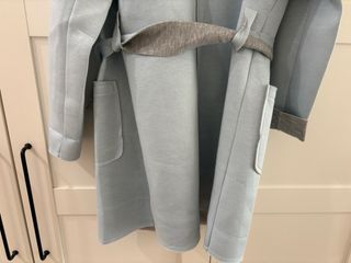 Cappottino donna blu e grigio