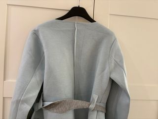 Cappottino donna blu e grigio