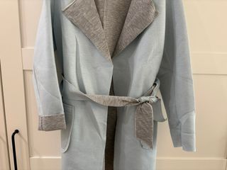 Cappottino donna blu e grigio