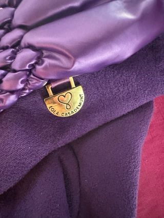 Guantes Lola Casademunt Morados Mujer