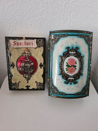 Coppia Scatole Latta Sperlari