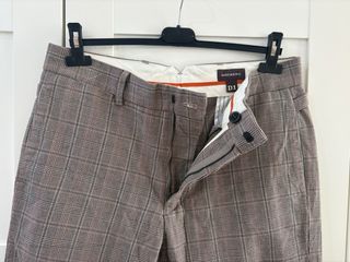 Pantaloni uomo fantasia marrone taglia 48 italiana