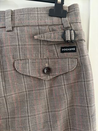 Pantaloni uomo fantasia marrone taglia 48 italiana