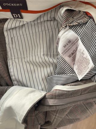 Pantaloni uomo fantasia marrone taglia 48 italiana