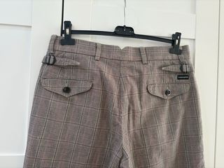 Pantaloni uomo fantasia marrone taglia 48 italiana