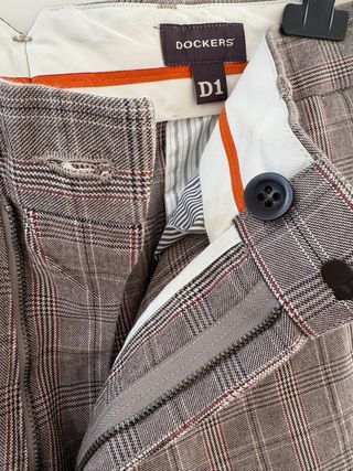 Pantaloni uomo fantasia marrone taglia 48 italiana