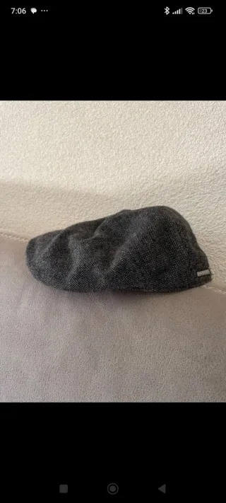 Gorra Stetson Plana Talla 59 L Gris