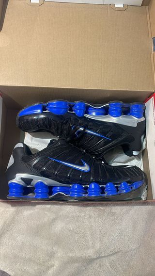 Nike Shox Hombre Negro/Azul