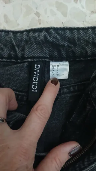 Pantalón vaquero baggy gris zH&M