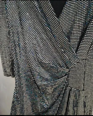 Abito paillettes argento taglia unica