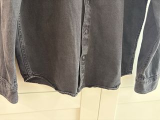 Camicia Uomo Denim Pull&Bear Nera Taglia M