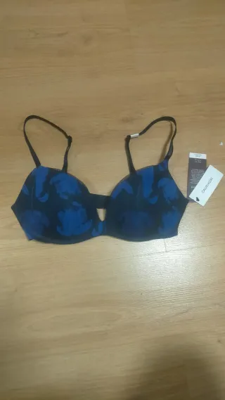 Sujetador Push Up Calvin Klein Azul/Negro