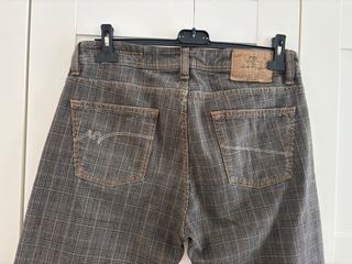 Pantaloni uomo fantasia a quadri taglia 46 ititali