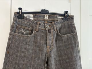 Pantaloni uomo fantasia a quadri taglia 46 ititali