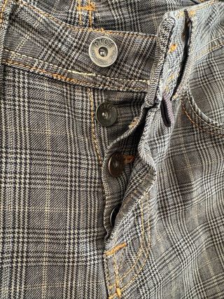 Pantaloni uomo fantasia a quadri taglia 46 ititali