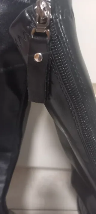 Botas altas negras tacón 7.5,  2 cuña, cómodas