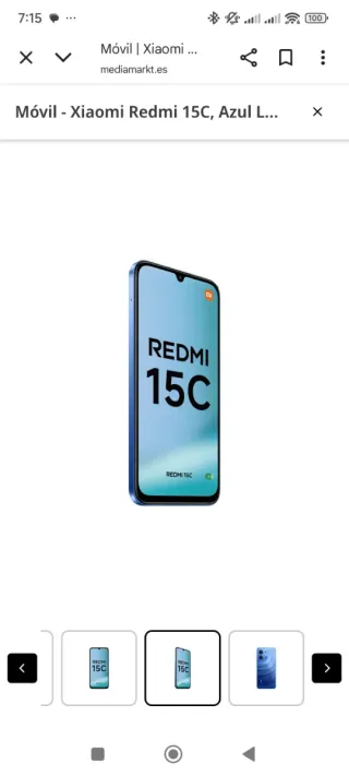 Xiaomi Redmi 15C Azul Nuevo