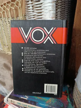 Vox Diccionario Manual De Sinonimos Y Antonimos...