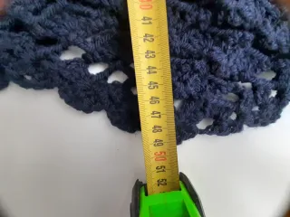 Toquilla crochet azul marino mujer