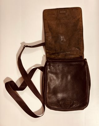 Bolso vintage Piquadro de piel marron