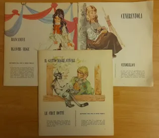 Tre libretti fiabe classiche Perrault bilingue