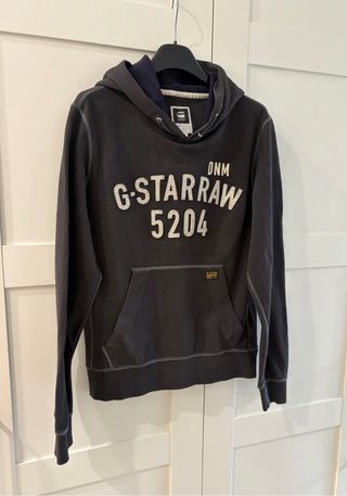 Felpa G-Star RAW grigia con stampa