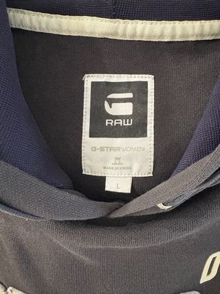 Felpa G-Star RAW grigia con stampa